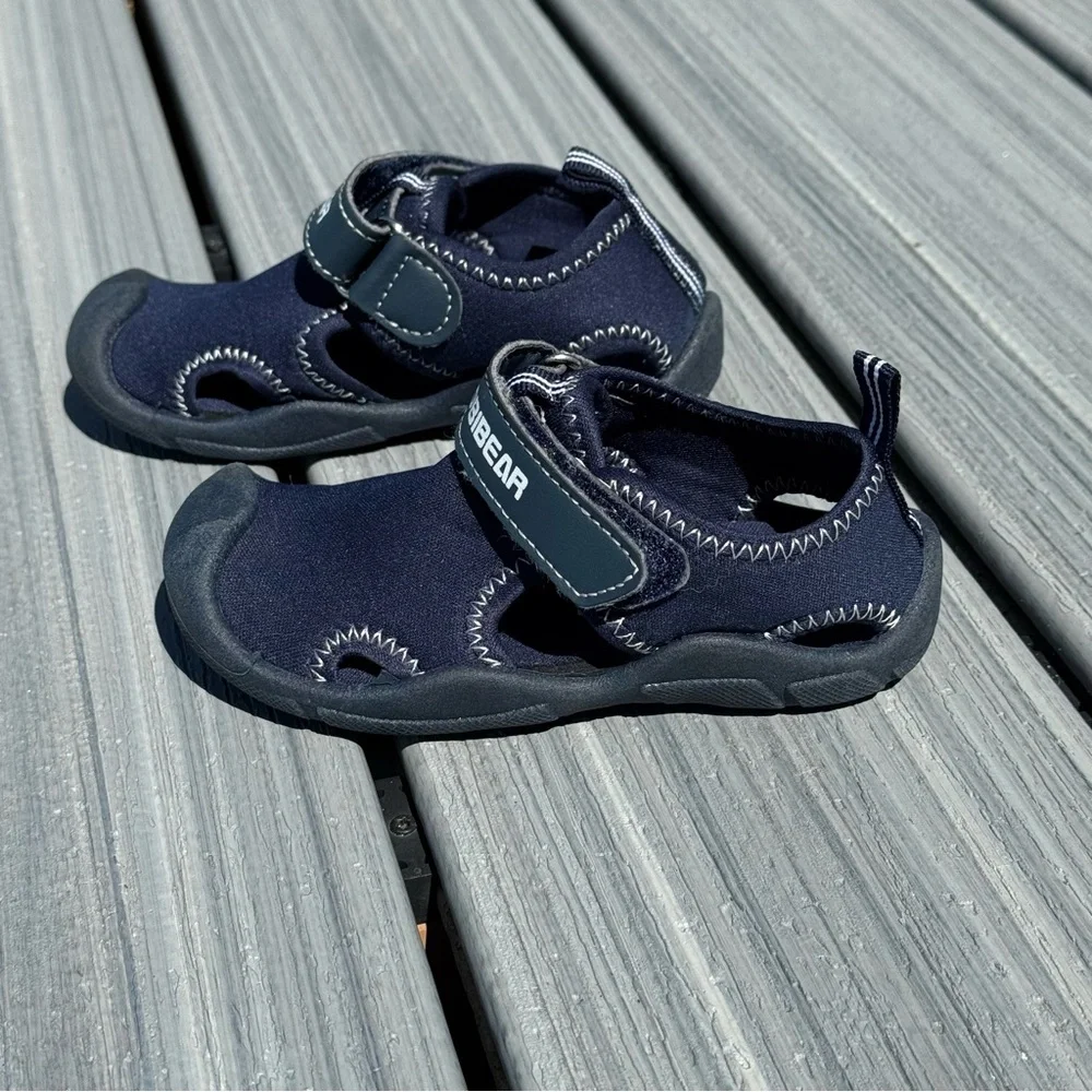 Hobibear Navy Blue Unisex Toddler Water Shoes Sandals Size 8 (UK 24)